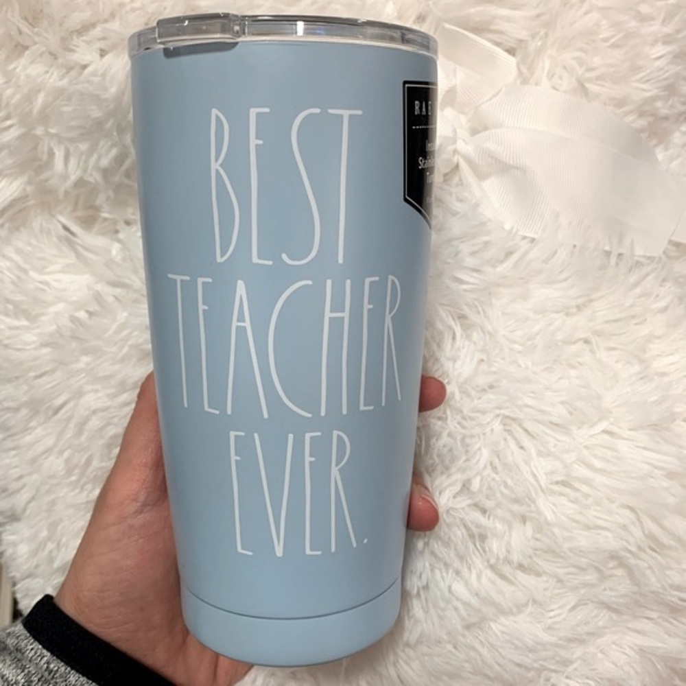 BRAND NEW Rae Dunn Insulated Stainless Steel Travel Tumbler 17 oz Best Teacher